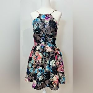 L’atiste Floral Dress with Spaghetti Straps